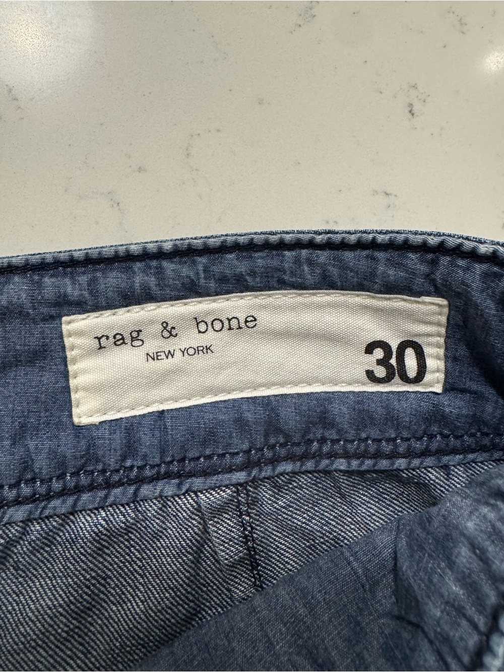 Rag & Bone Pearson Jeans Size 30 Cropped Straight Leg Cotton Denim - Picture 4 of 8